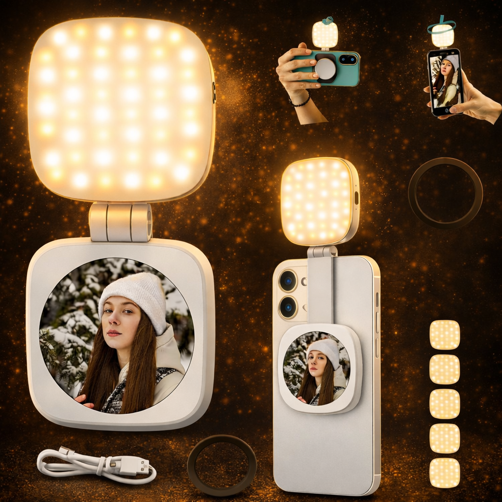 Magiself —Lampe selfie magnétique pour Téléphone MagSafe,